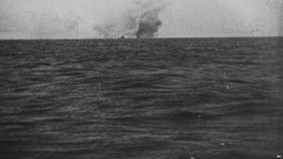 HMS Hood pictured by a German war photographer