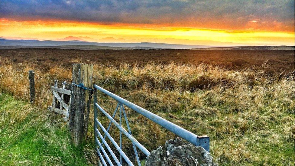 Sunset over Snowdonia