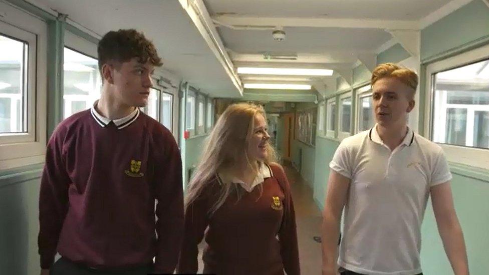 Tommy Reynolds (l), Sarah Jenkins (c) and Ewan Miles (r)