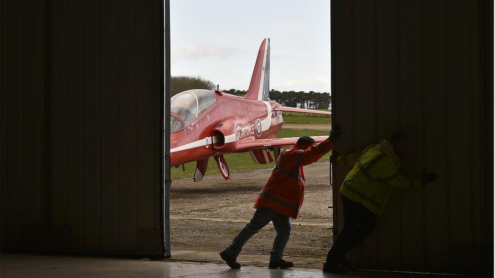 Red Arrows Hawk at Museum of Flight