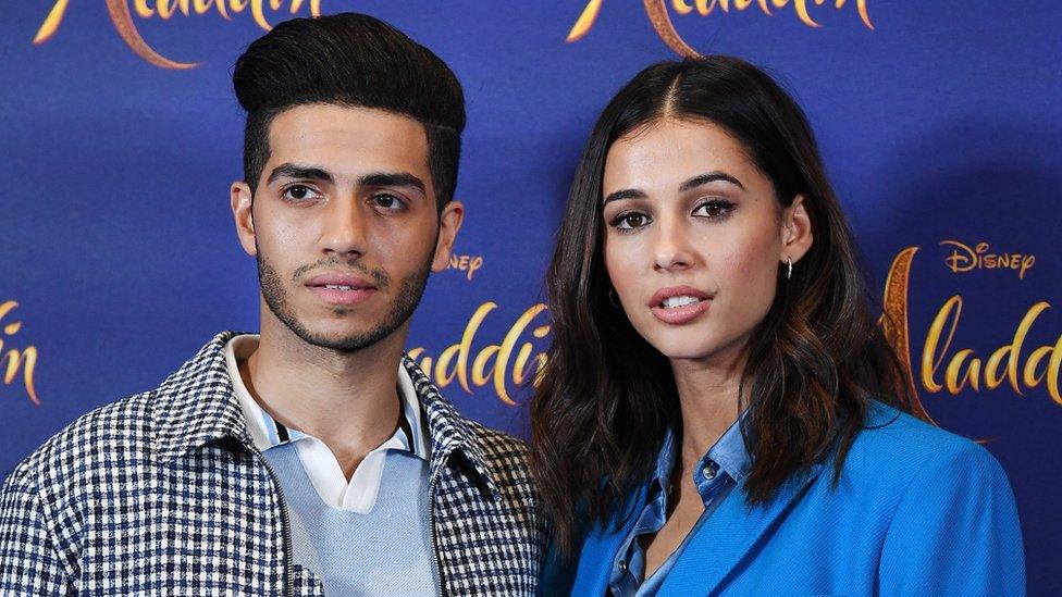 Mena Massoud (Aladdin) and Naomi Scott (Jasmine)