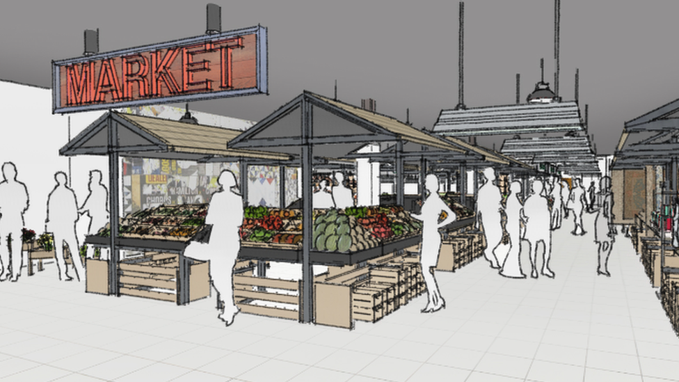 Market artist's impression