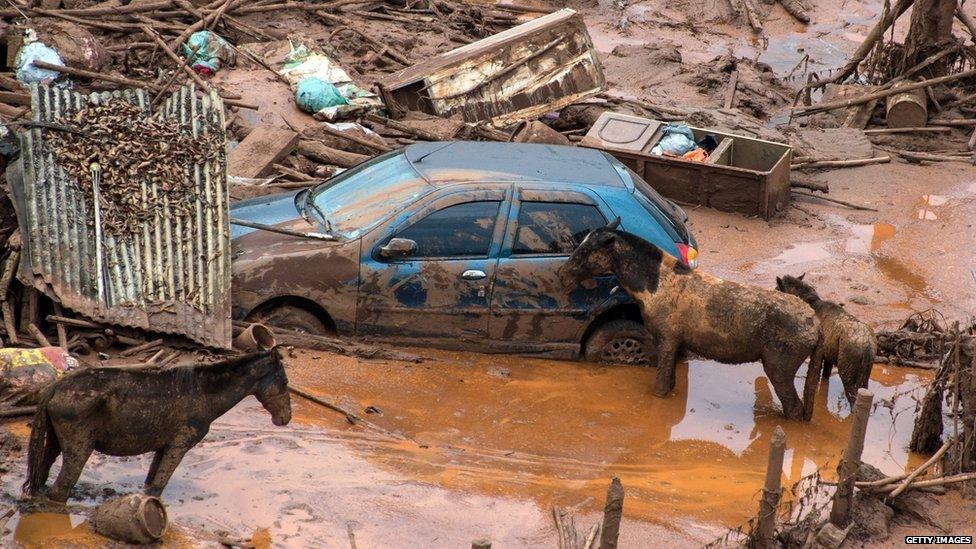 damage from mudslide