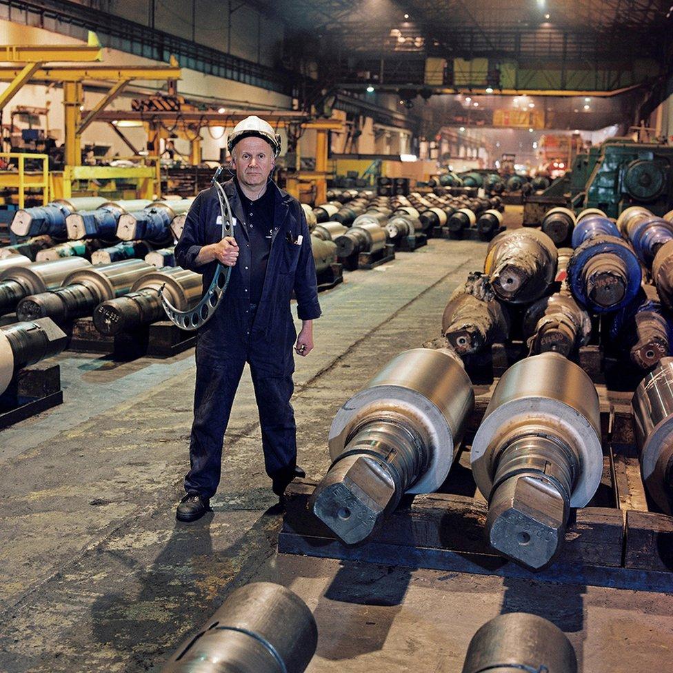 Philip Lawton, Fitter / Roll grinder, 34 years at the Works