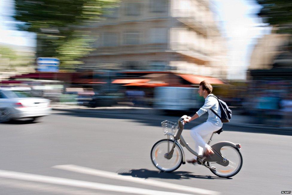 Man on bike