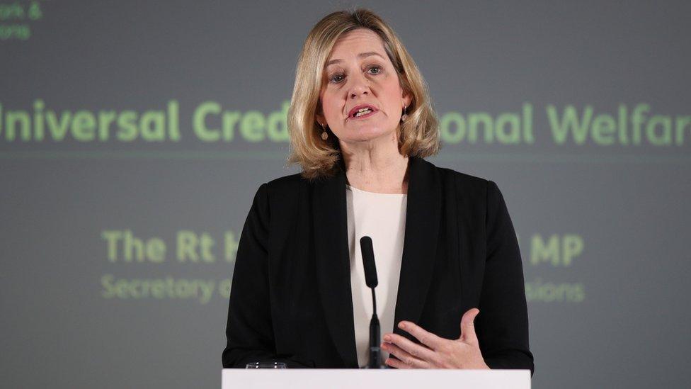 Work and Pensions Secretary Amber Rudd