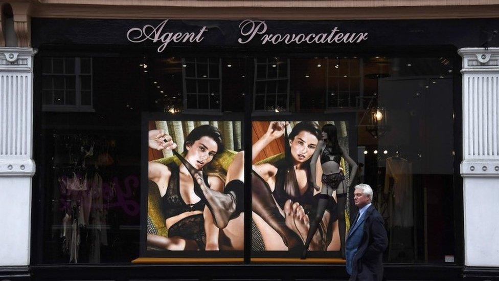 An Agent Provocateur shop front