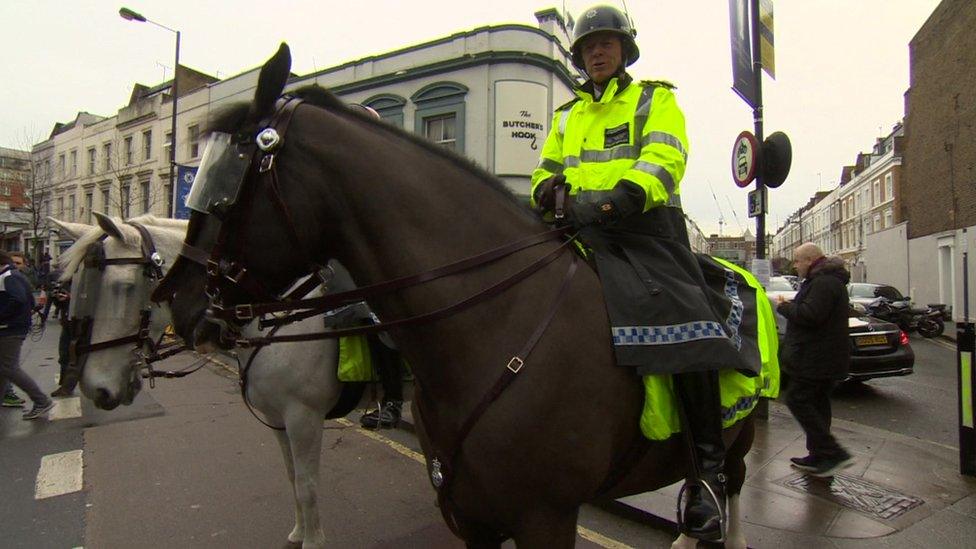 Sir Bernard Hogan-Howe on horseback