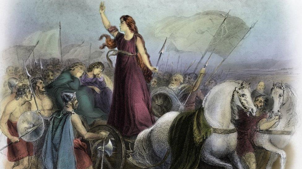 An artist impression of Boudica