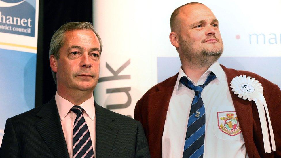 Nigel Farage and Al Murray