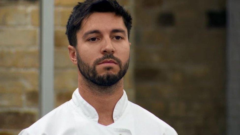 Matt Campbell pictured on MasterChef