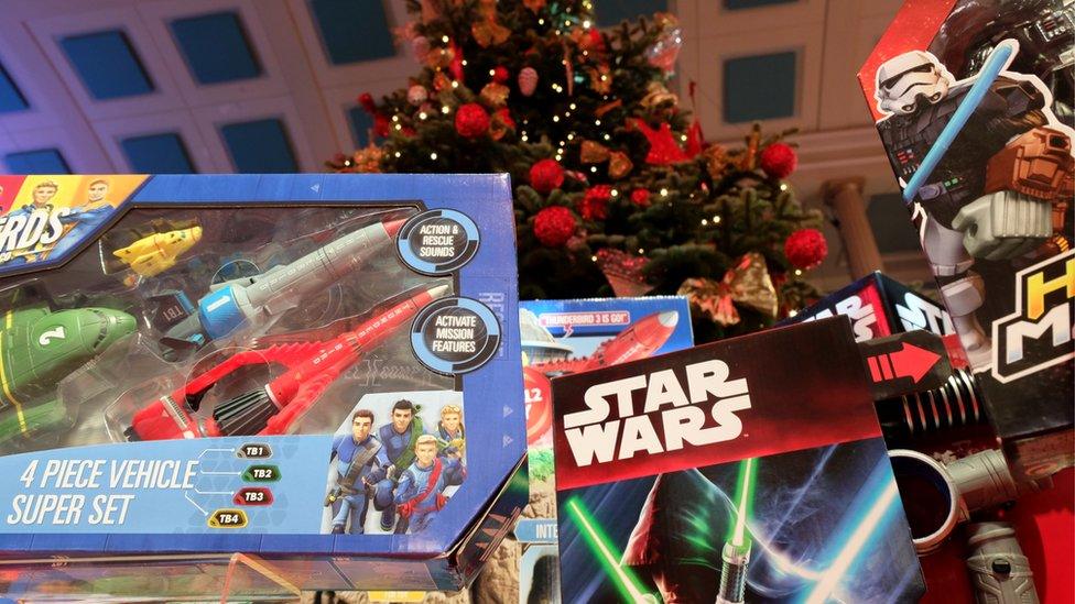 Thunderbirds and Star Wars-themed toys