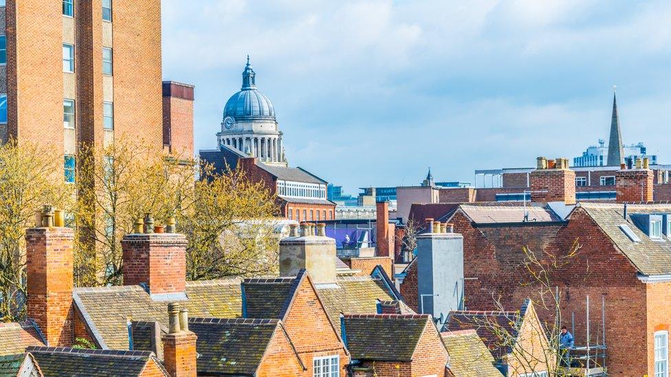 Nottingham Council House in the distance