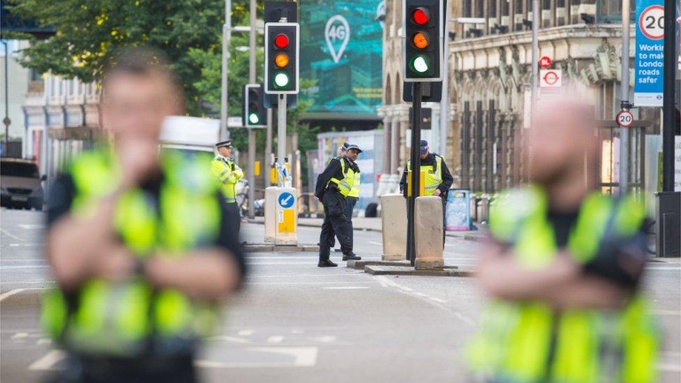 Police at London Bridge