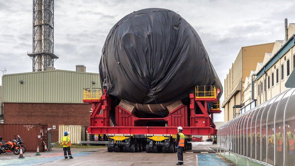 Part of the first new Dreadnought class submarine.