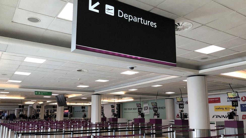 Empty airport