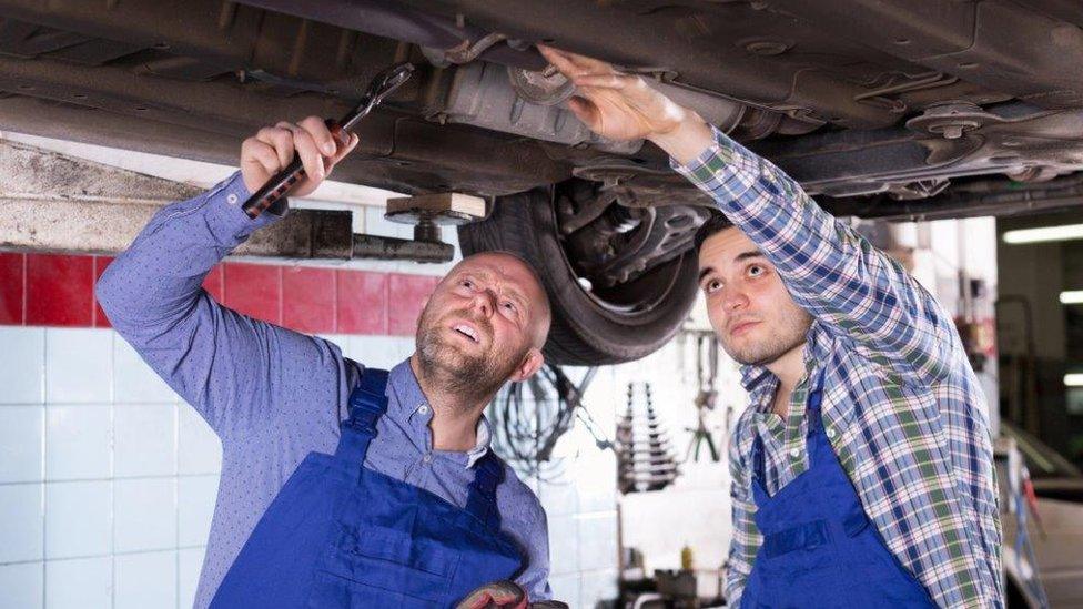 garage workers