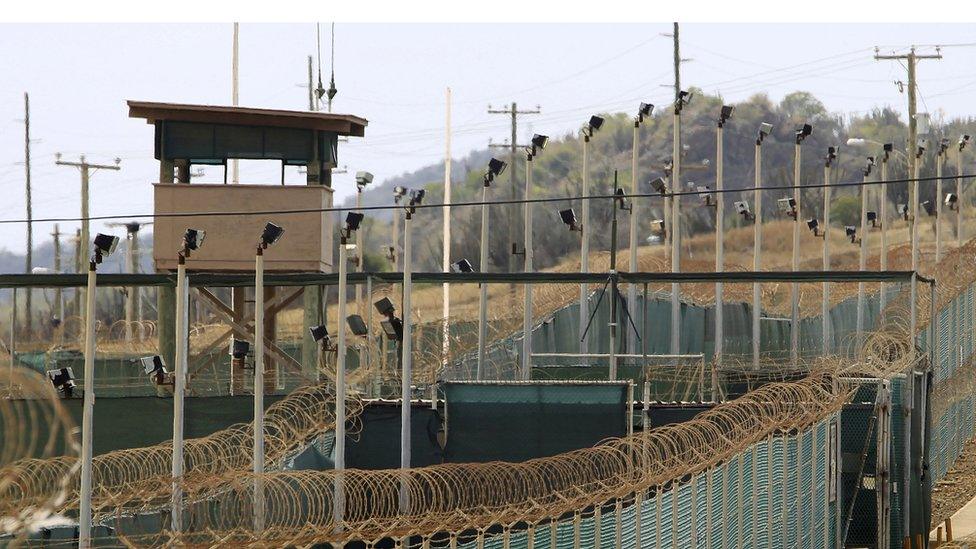 The exterior of Guantanamo bay detention camp in 2013