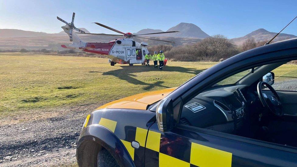 Coastguard helicopter