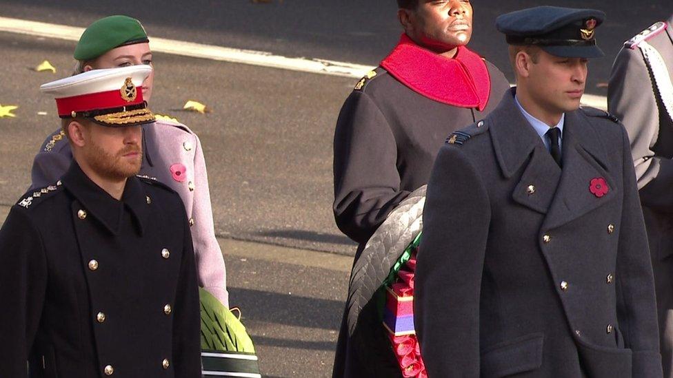 The Duke of Sussex and Duke of Cambridge were in attendance.