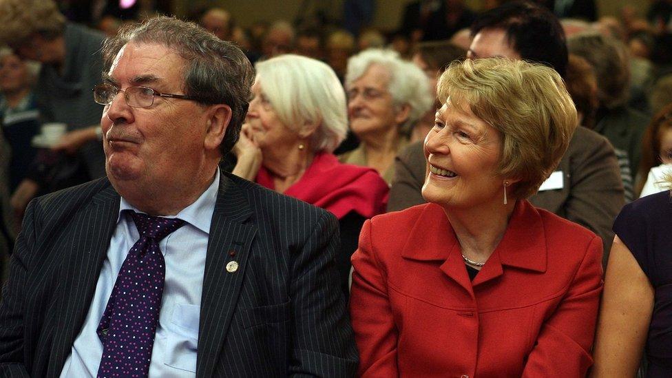 John and Pat Hume pictured together at an event in 2010