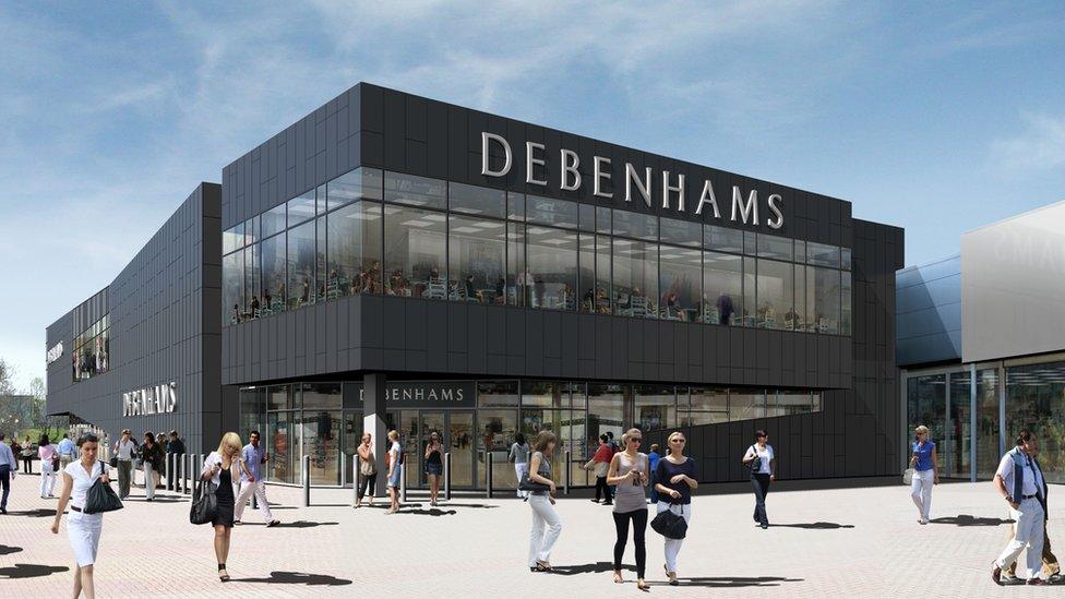 Debenhams store