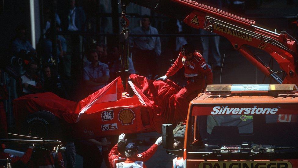 Mr Ribbans operated on Michael Schumacher after he broke his leg during the 1999 British Grand Prix at Silverstone.