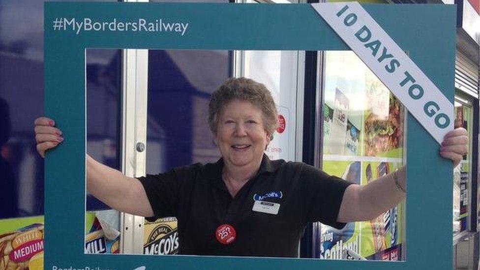 Nancy McLean remembers using the old Borders line. She can't wait to go site seeing in the Borders #10daystogo