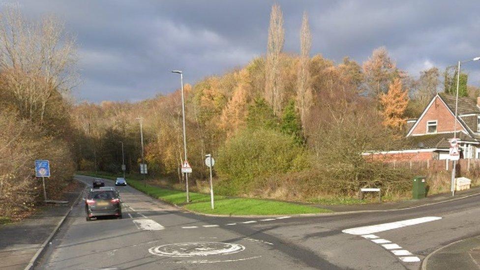 Island Brow at junction with Hinckley Road, St Helens