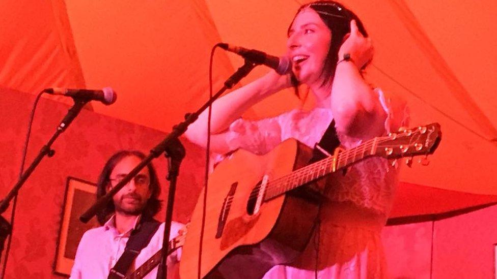 Kerry Devine at Cambridge Folk Festival