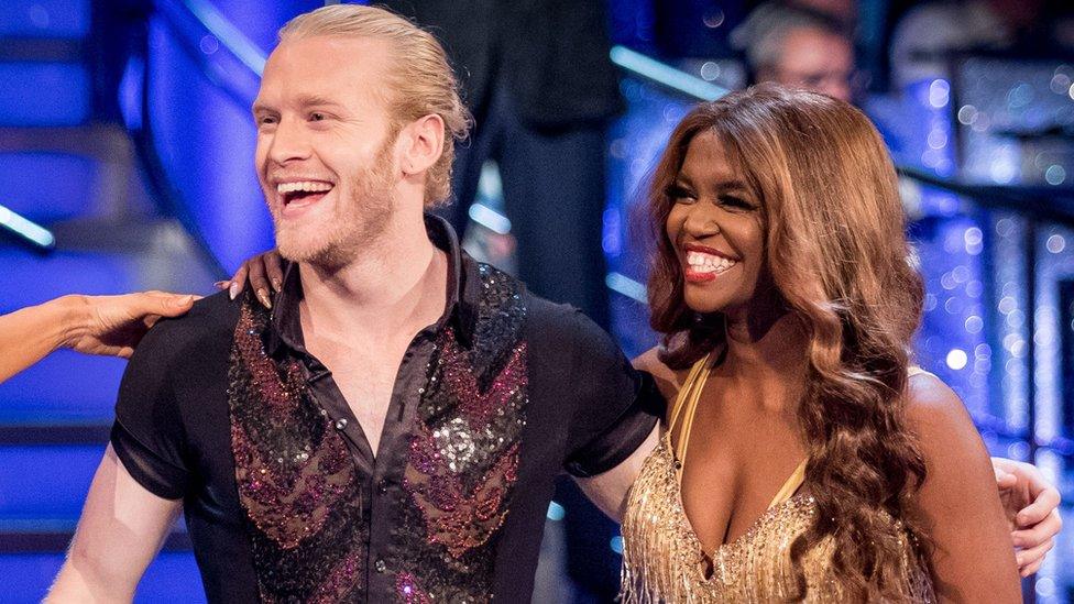 Jonnie Peacock and Oti Mabuse