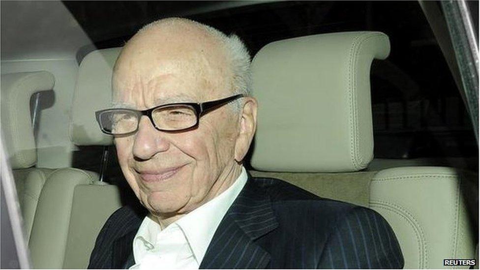 News Corp chairman Rupert Murdoch arrives at his apartment in London 11 July 2011