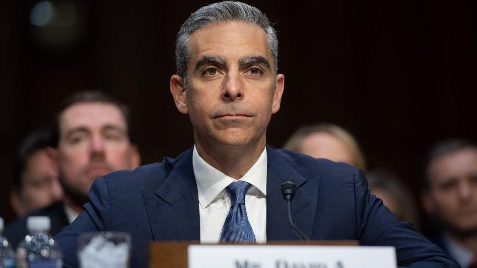 David Marcus, Head of Calibra at Facebook, testifies about the company's proposed digital currency Libra.