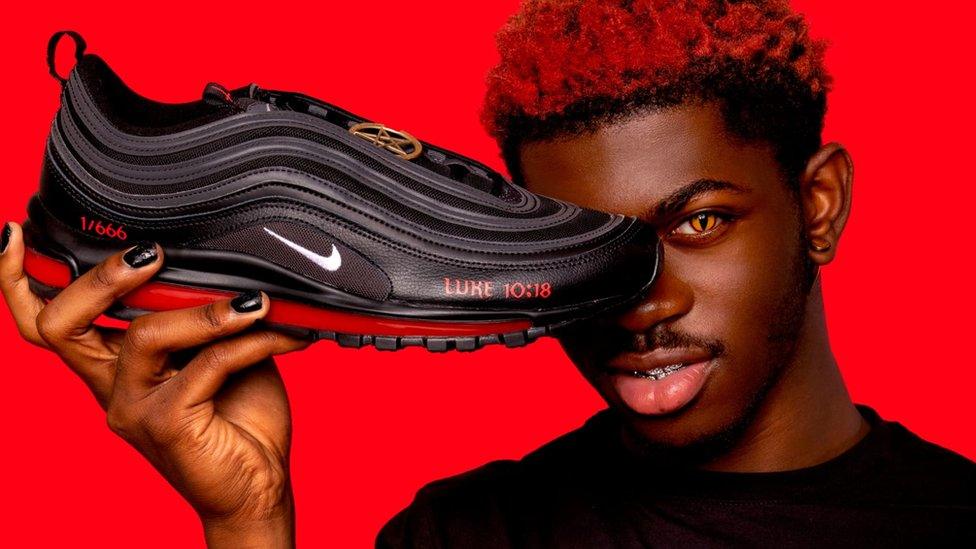 Nike sues over Satan Shoes with human blood BBC News