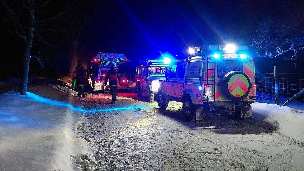 Mountain rescue operations in Cumbria