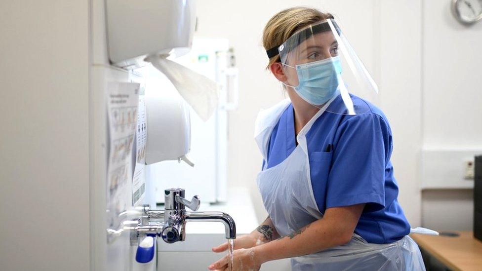 Nurse wearing PPE