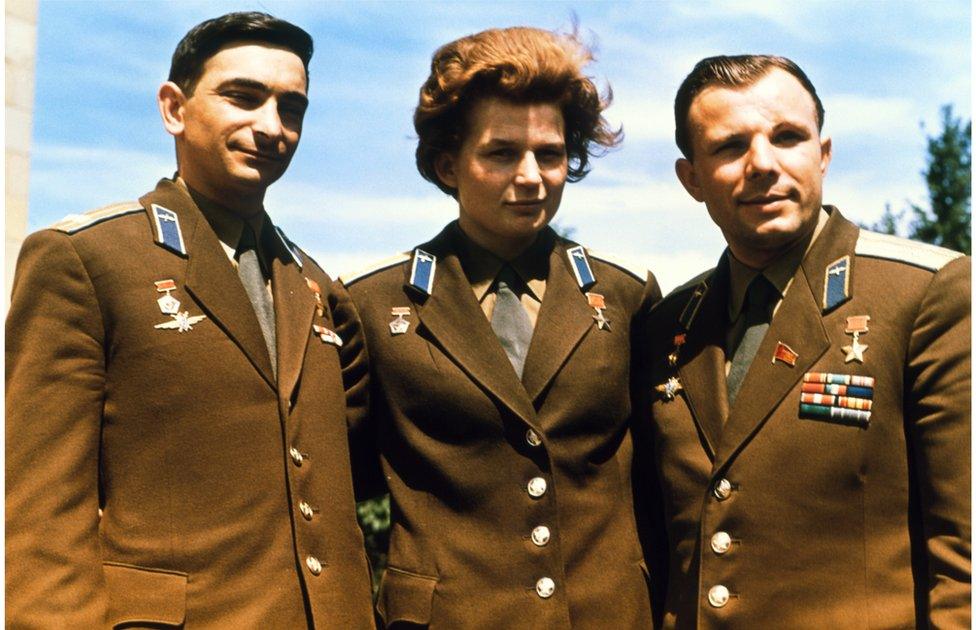 Bykovsky, Tereshkova, Gagarin