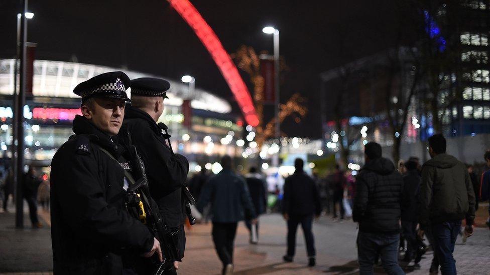 Police at Wembley