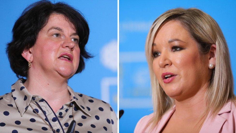 Arlene Foster and Michelle O'Neill