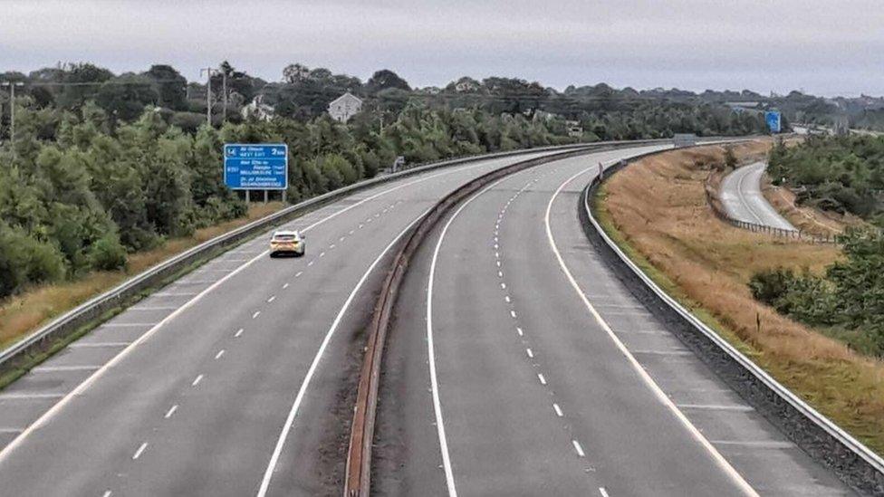 The M6 motorway in County Galway