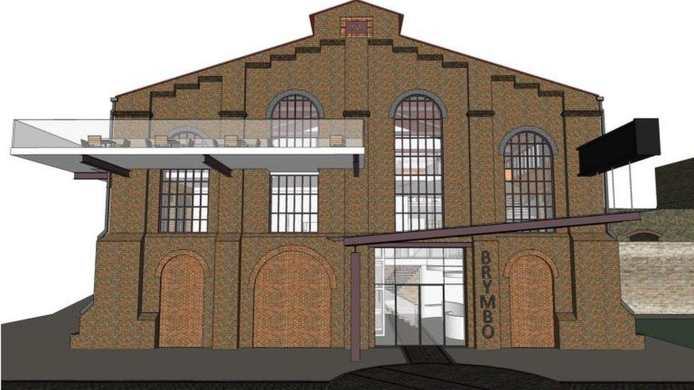 Artist impression of Machine Shop building