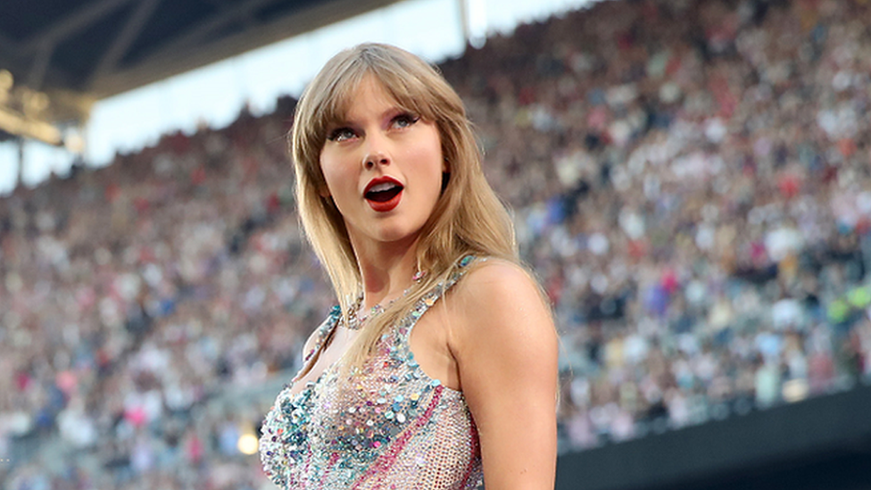 Taylor Swift performs onstage during the The Eras Tour at Lumen Field on July 22