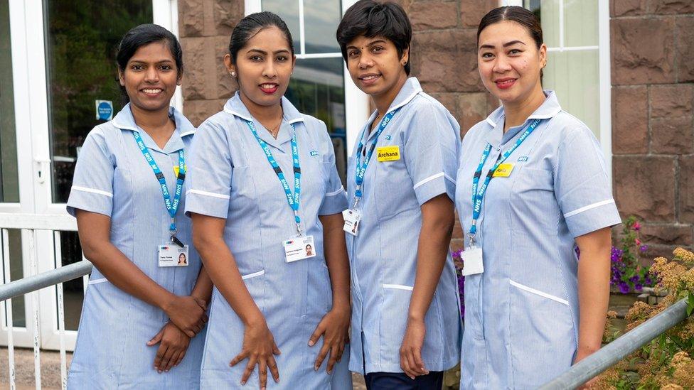 Nurses Haila, Sudharani, Tehmy and Achu