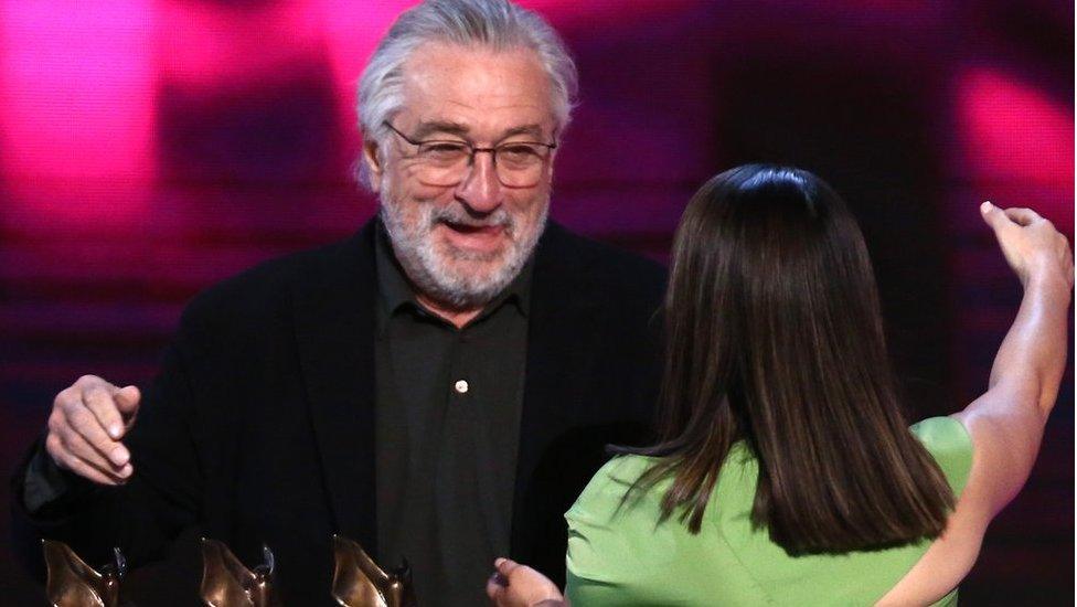 Robert DeNiro at an awards ceremony