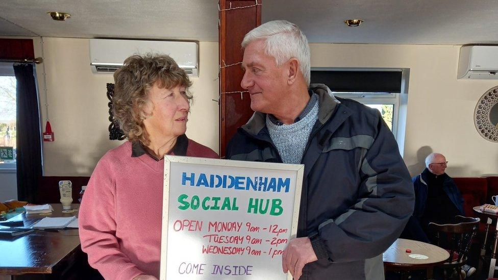 Celia Fife and Nigel Lockwood found love at the hub