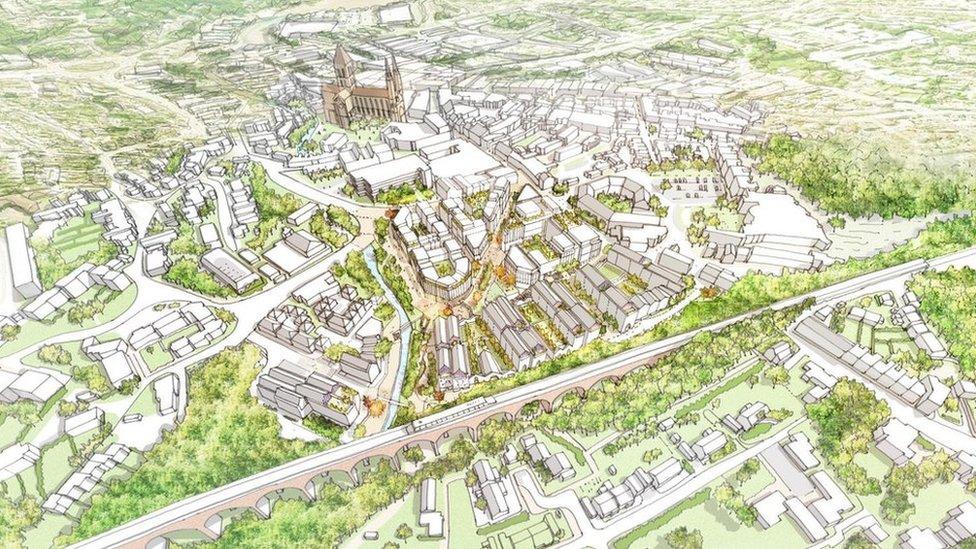 Artist impression of the planned Pydar Street redevelopment in Truro