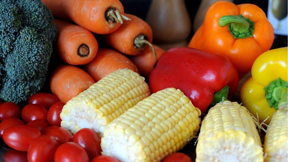 A selection of vegetables