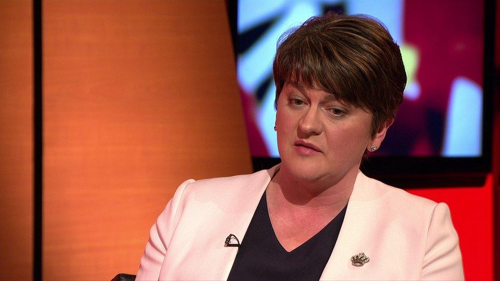 The DUP leader Arlene Foster