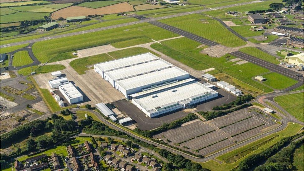 The site in St Athan where there will be a new Aston Martin factory