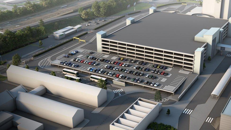 An artist's impression of the new drop off facility